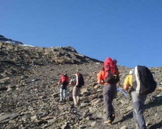 阿尔卑斯山徒步旅行